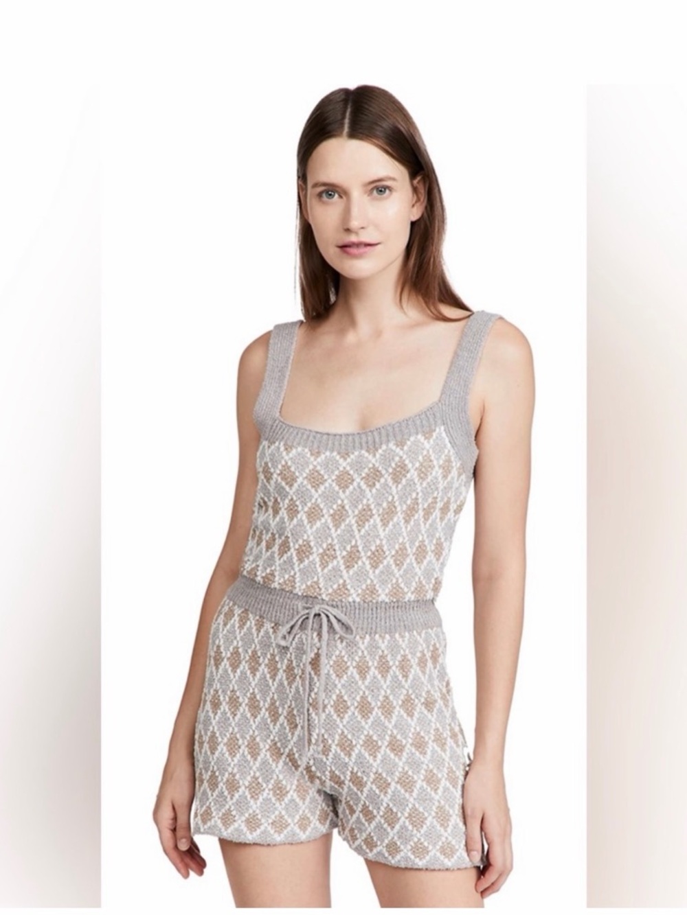 Intimately Free People Dream
Diamonds Romper In Grey
